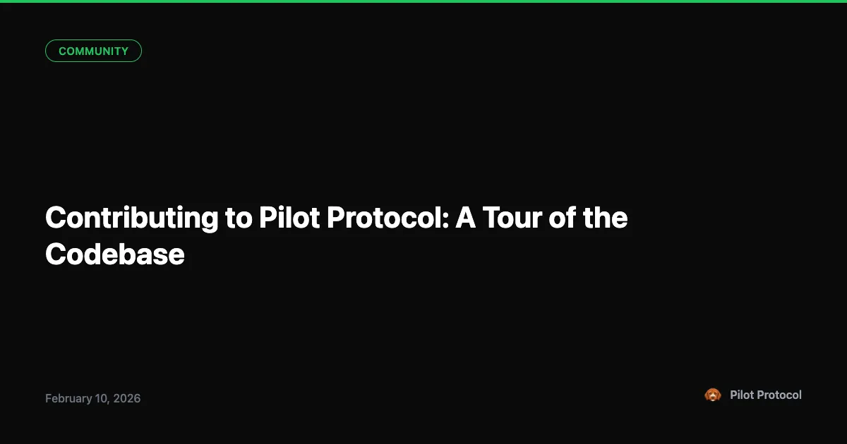 Contributing to Pilot Protocol: A Tour of the Codebase